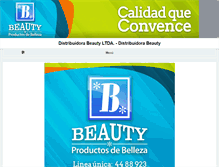 Tablet Screenshot of distribuidorabeauty.com